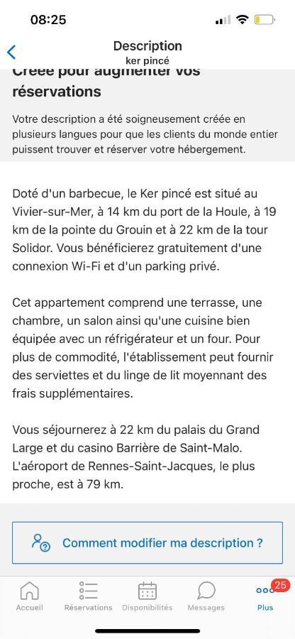 Ker Pince Apartment Le Vivier-sur-Mer Luaran gambar